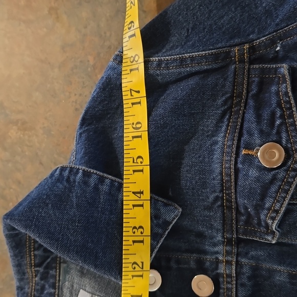 Blue Gradient Denim Jacket - Picture 4 of 8